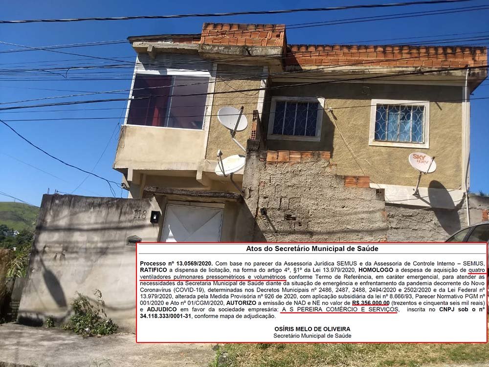 Saúde de Queimados compra equipamentos médicos de empresa que tem o comércio de alimentos como atividade principal