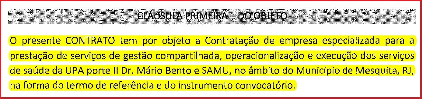 Contrato para gestão de UPA municipal em Mesquita é denunciado ao MP