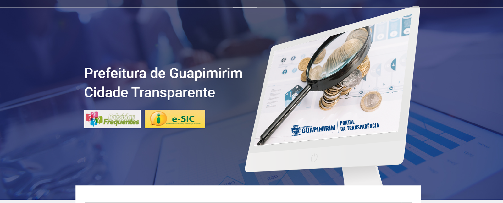 Transparência só no slogan: Site da Prefeitura de Guapimirim não mostra receita nem despesas já efetuadas pela nova gestão