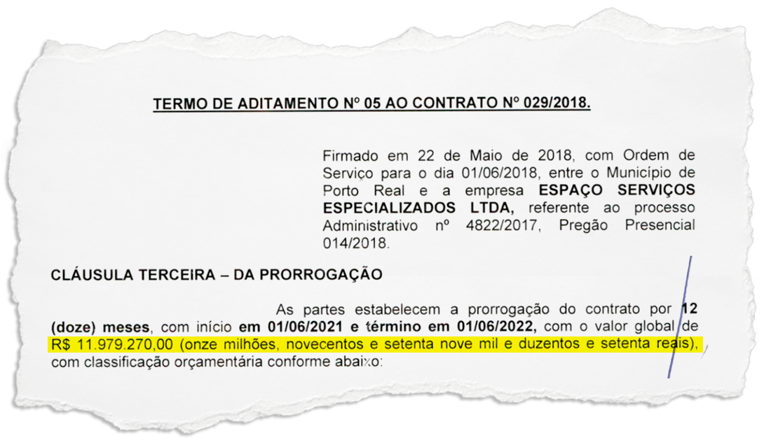 Porto Real: Serfiotis amplia gasto com mão de obra terceirizada na administração direta, mas a Prefeitura não informa quantidade de trabalhadores, muito menos os valores dos salários