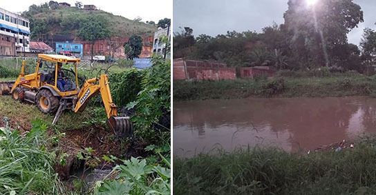 Com chuvas intensas Secretaria de Obras de Japeri intensifica as ações de limpeza para evitar transtornos aos moradores