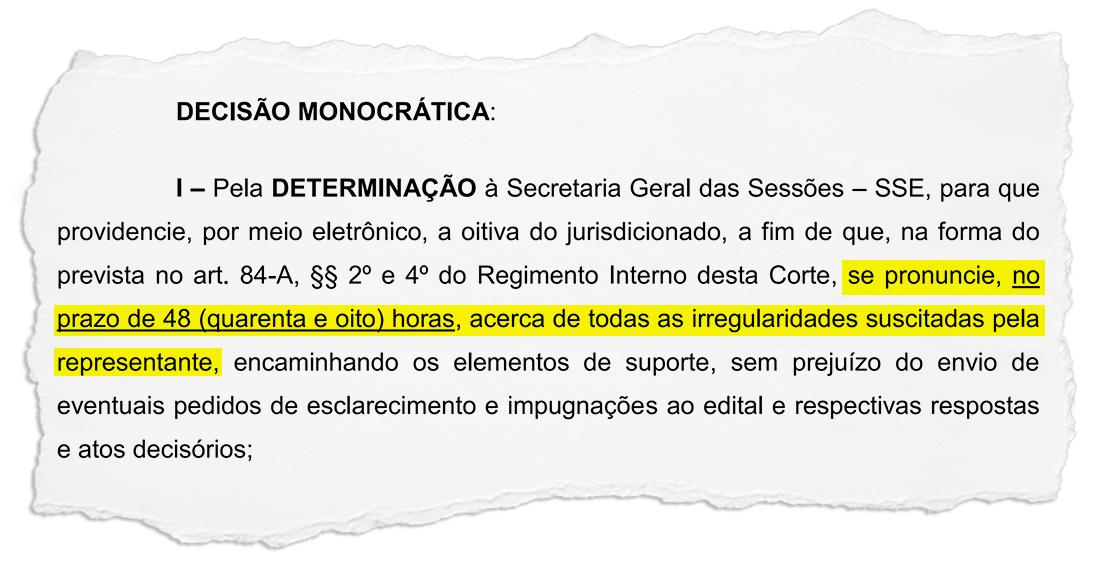 TCE dá prazo de 48 horas para Prefeitura se manifestar sobre irregularidades em edital para contratação de OS por R$ 22 milhões