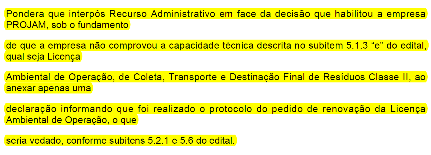 Porto Real: Empresa com licença vencida é habilitada na licitação do serviço de coleta de lixo e Justiça suspende o processo