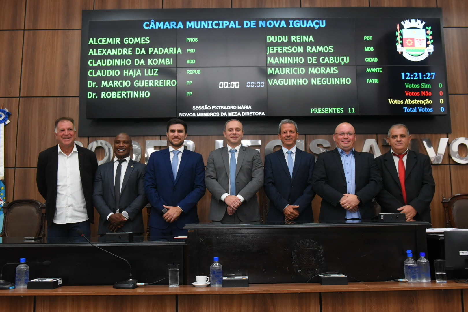 Mesa diretora da Câmara de Nova Iguaçu tem nova composição