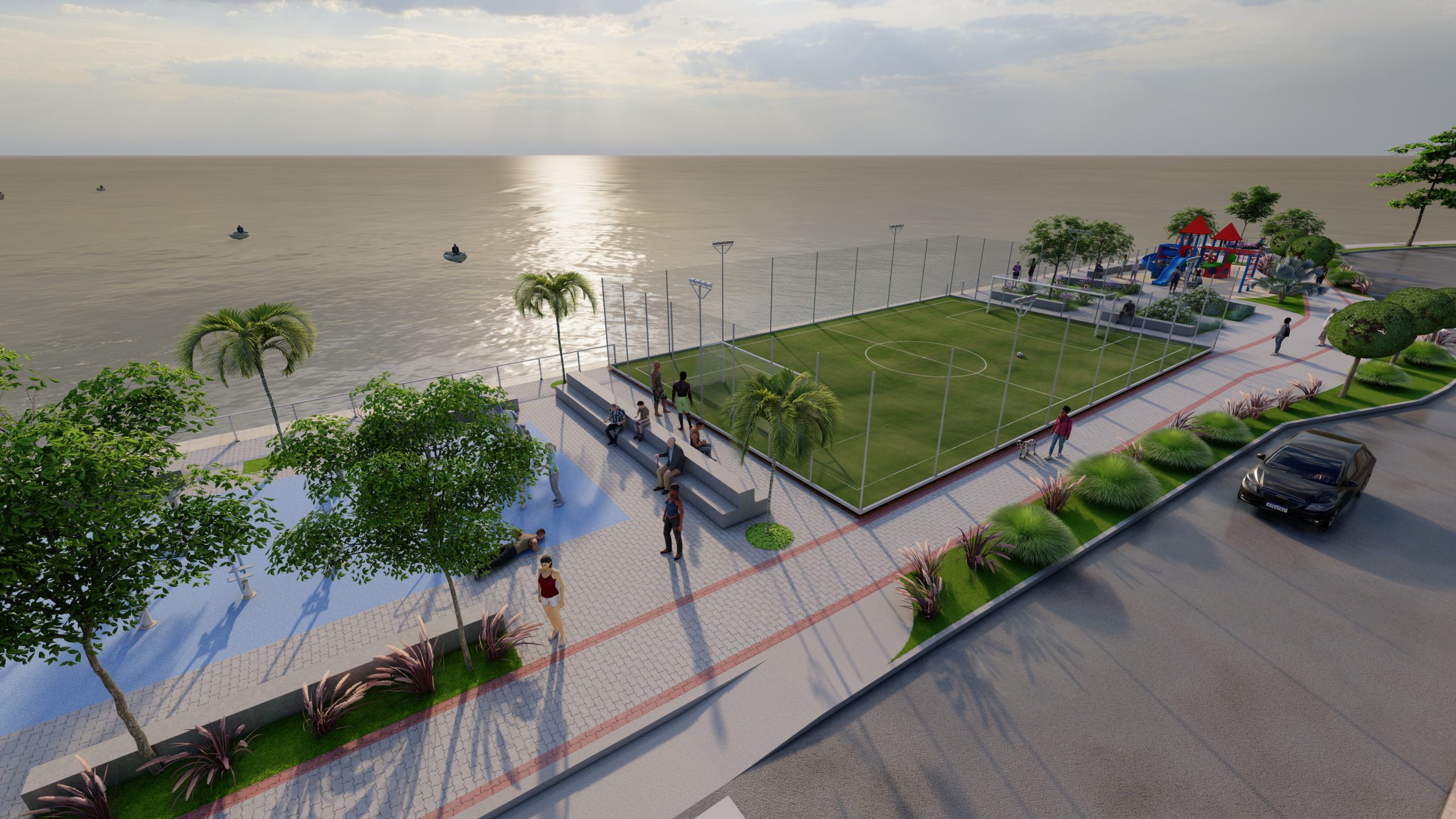 Praia do Limão vai ficar de cara nova: Ideia é transformar a praça local “em um oásis urbano”, projeta a Prefeitura de Magé