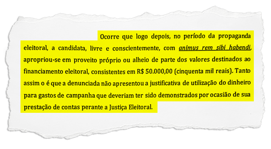 Ex-vereadora de Búzios confessa ter usado em proveito próprio recurso doado para campanha eleitoral