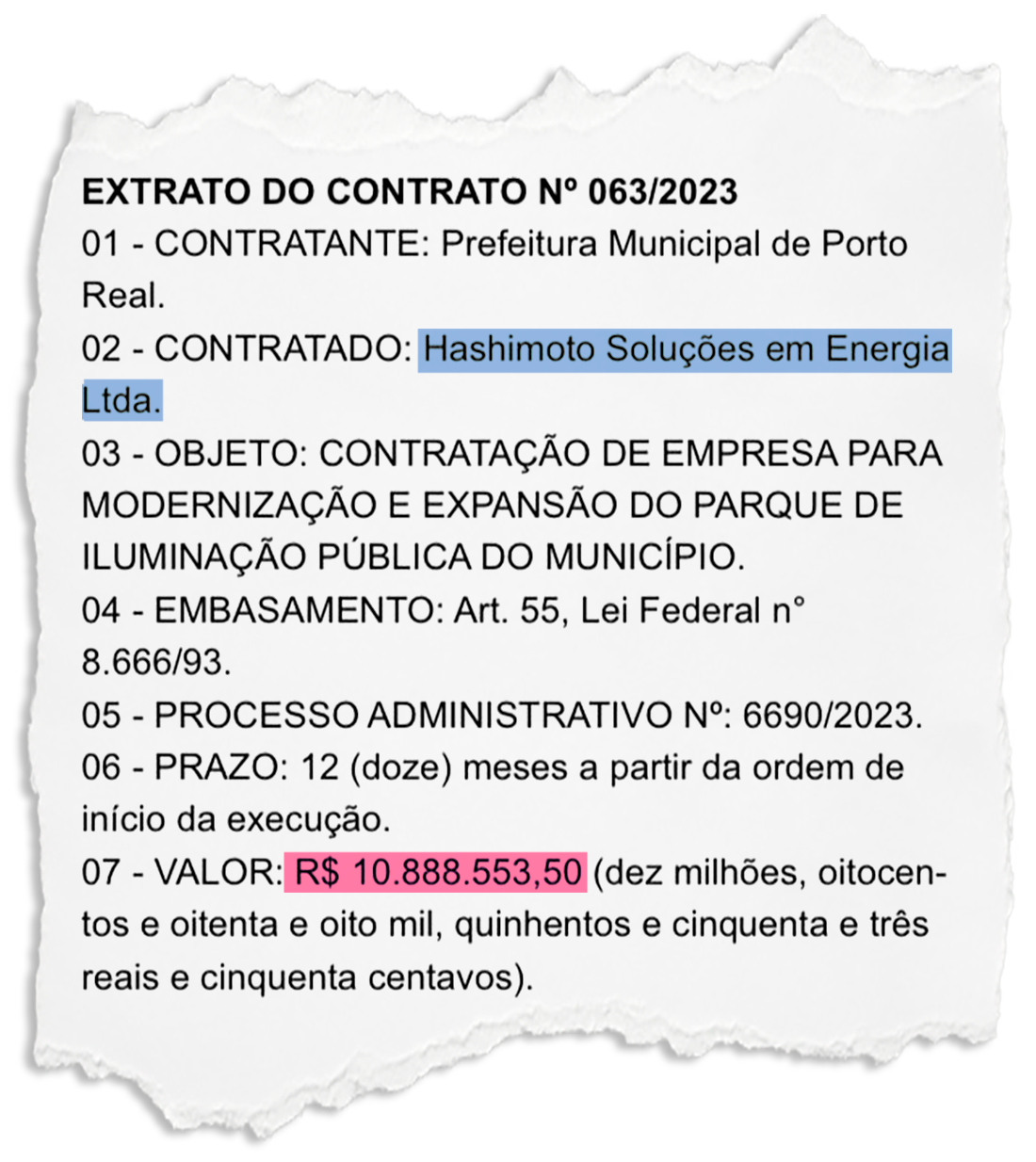 Porto Real: Empresa da Baixada Fluminense vai receber da Prefeitura dinheiro suficiente para transformar a noite em dia